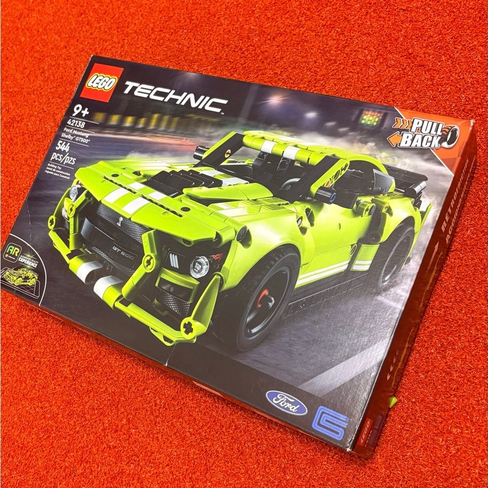 LEGO Technic Ford Mustang Lime Green Racing Car